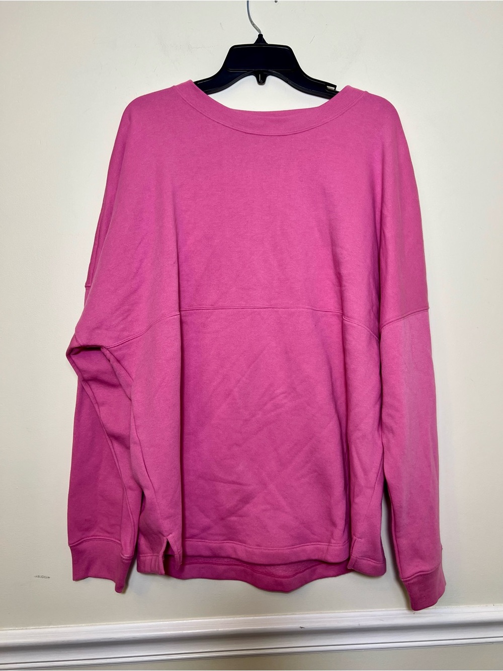 Victoria's Secret PINK Varsity Crew Pullover Pink Glitter Logo - Picture 3 of 4